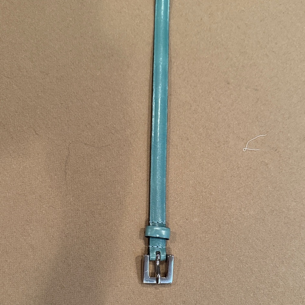 MaxMara Teal Leather Belt